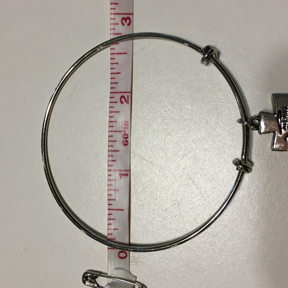 Alexa's Angels Cross slide Adjustable Bracelet - Picture 3 of 7